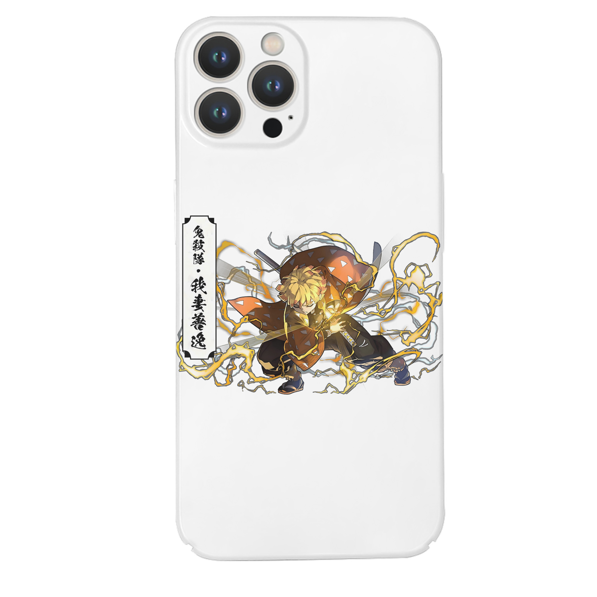 （画像用） 鬼滅の刃（きめつのやいば）我妻 善逸／あがつま ぜんいつ Agatsuma Zenitsu 【iPhone 14シリーズ対応】ハードケース